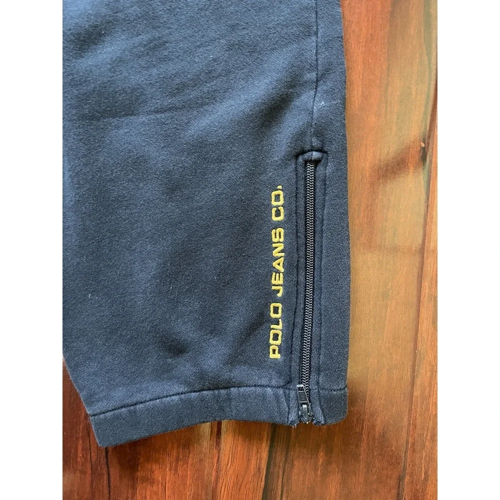 Polo Jeans‎ Company USA Navy Blue Sweatpants Men's Size Large Preowned Y2K 2000s